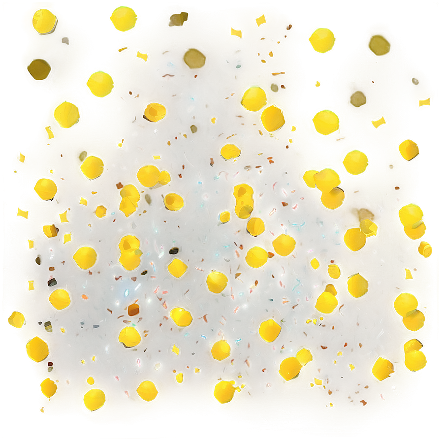 Yellow Confetti Png 04292024