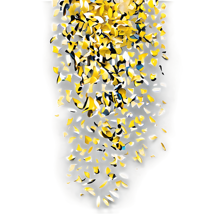 Yellow Confetti Png Dvu