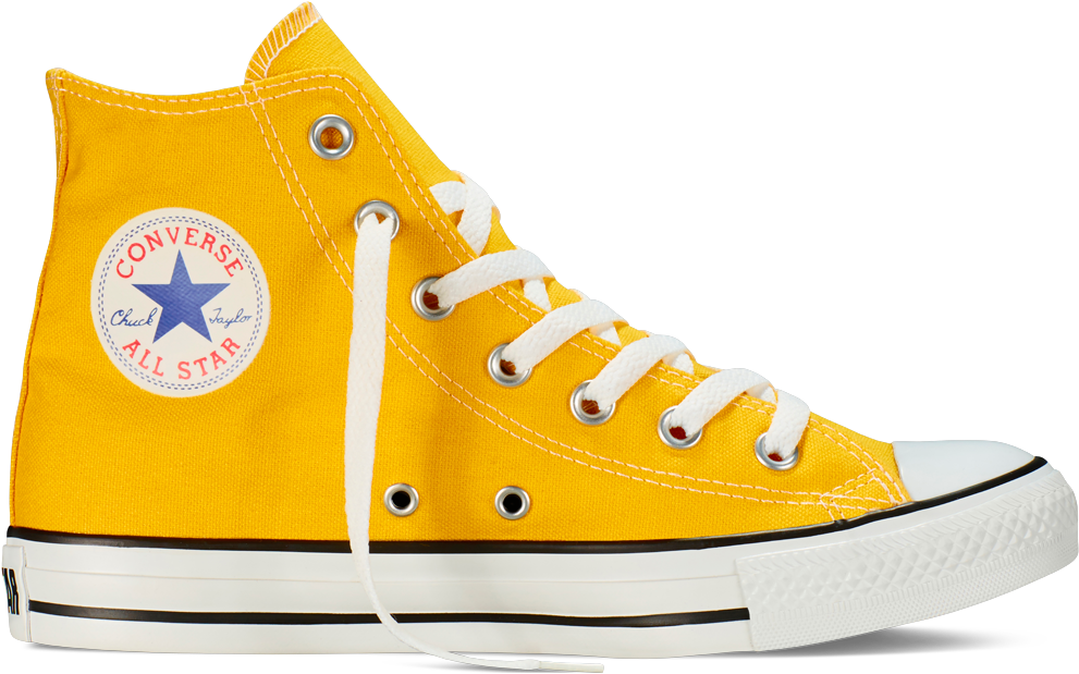 Yellow Converse High Top Sneaker