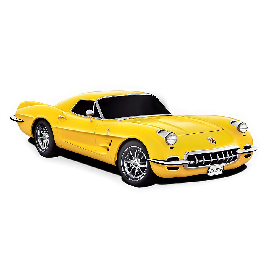 Yellow Corvette Png Tgt24