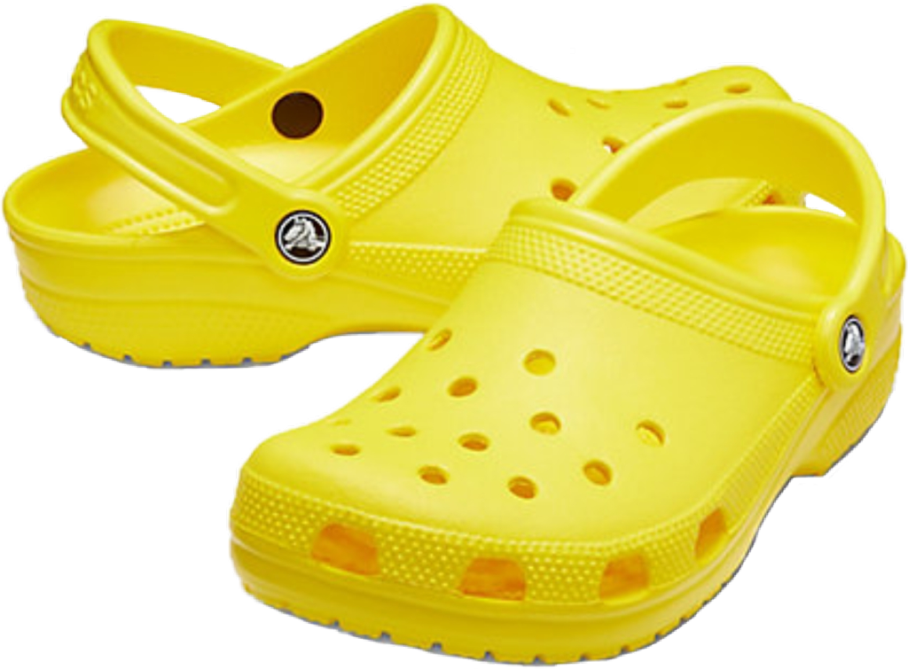 Yellow Crocs Clogs Product Photo