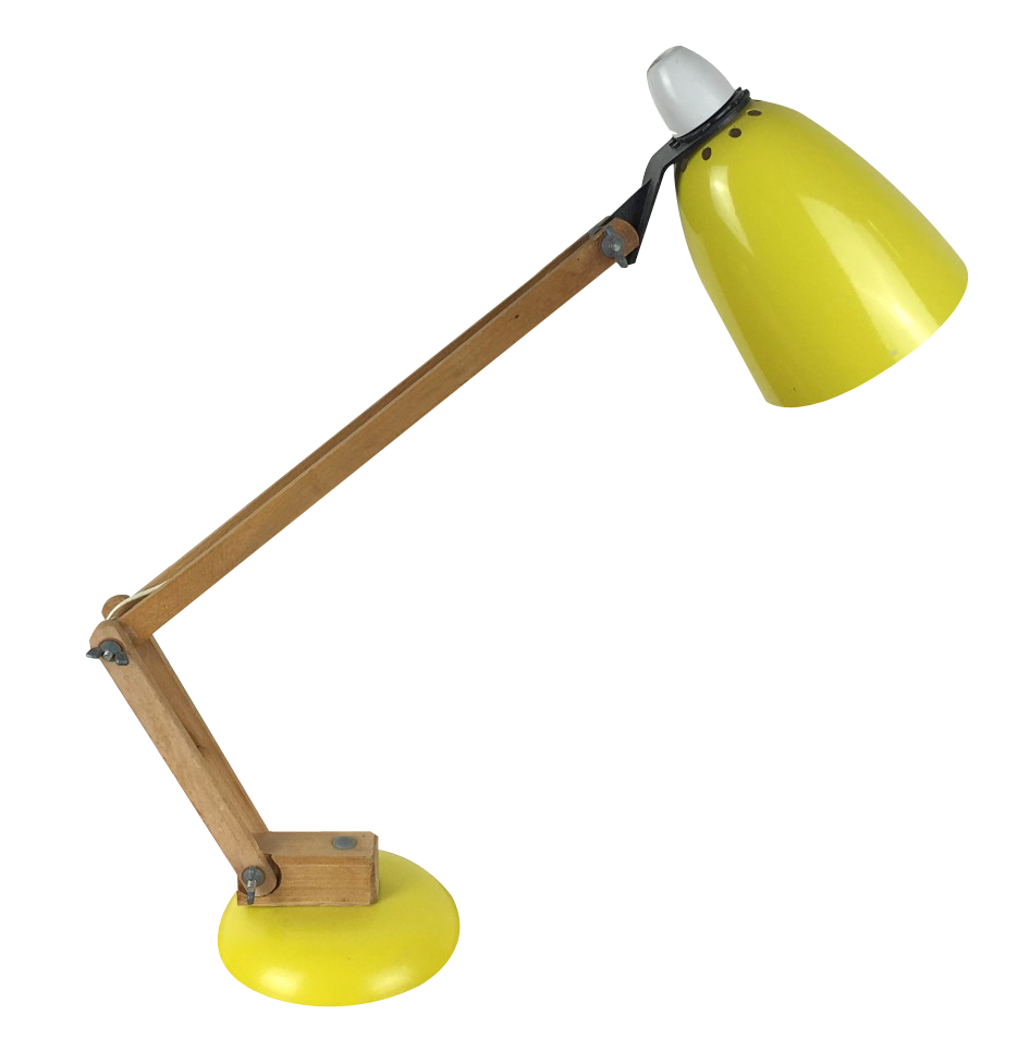Yellow Desk Lamp Vintage Design