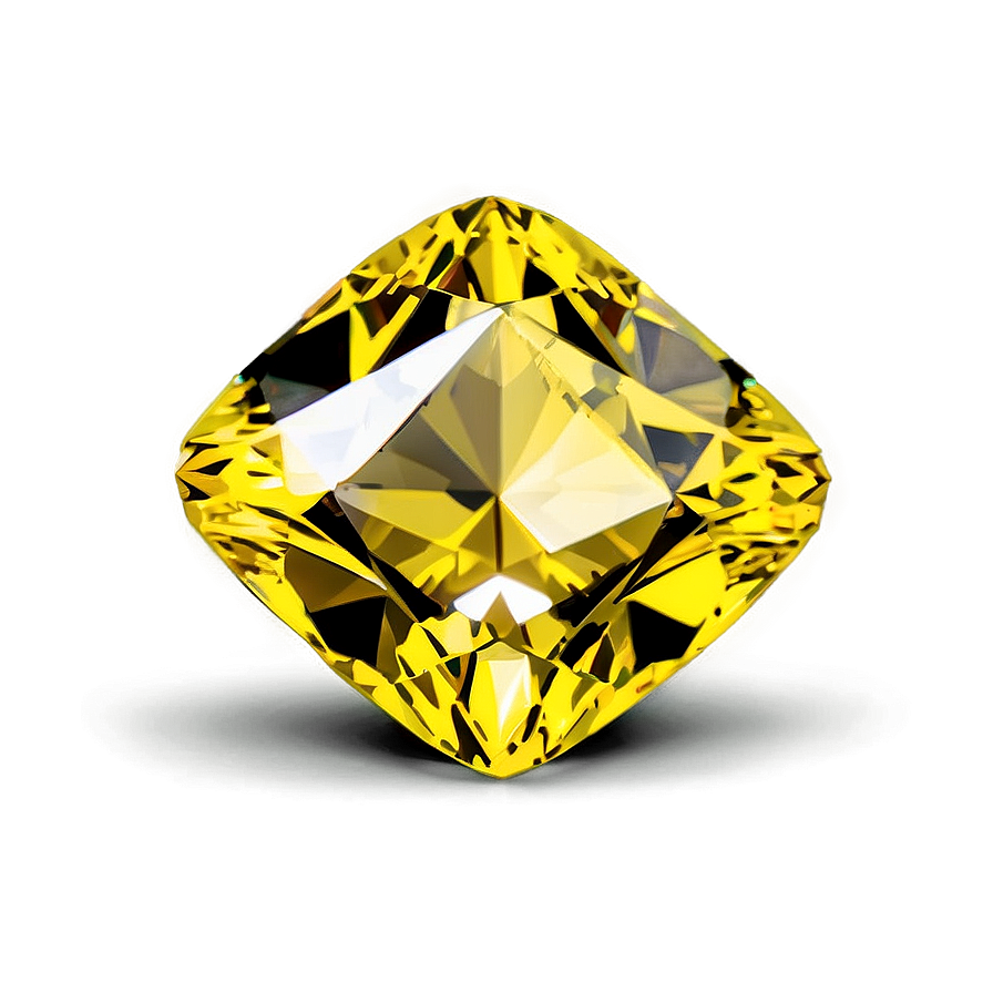 Yellow Diamond Halo Design Png Exv63