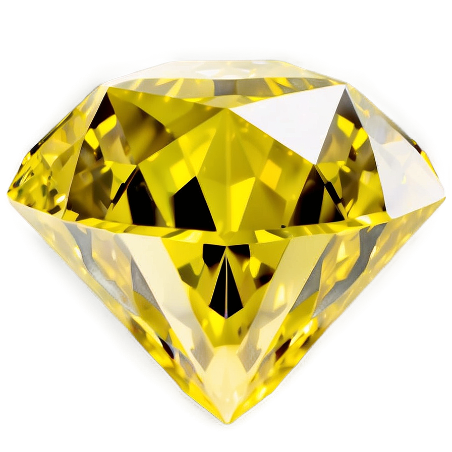 Yellow Diamond On White Background Png 06292024