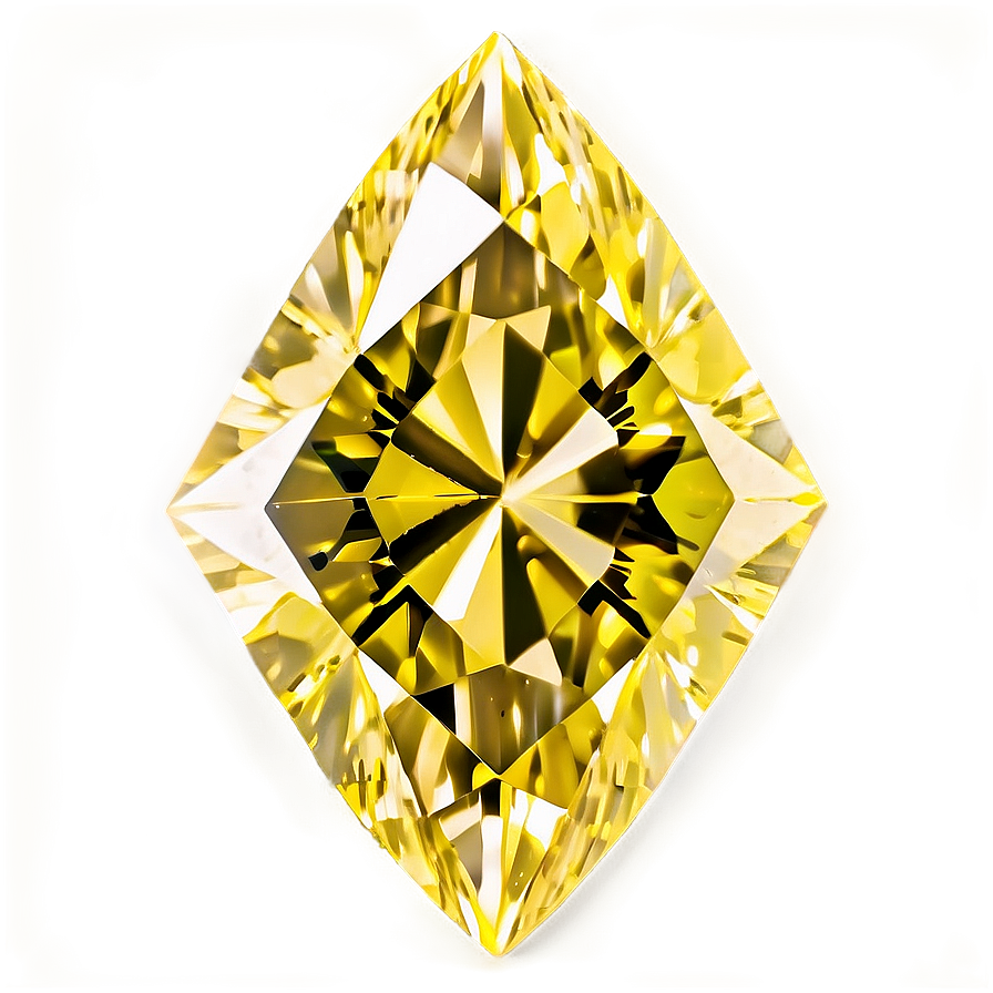 Yellow Diamond With Glow Effect Png 33