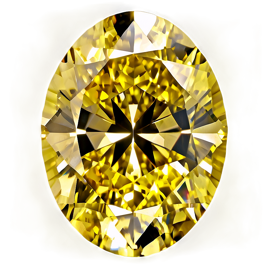 Yellow Diamond With Glow Effect Png Yfe52