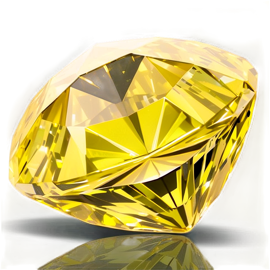 Yellow Diamond With Matte Finish Png Cie