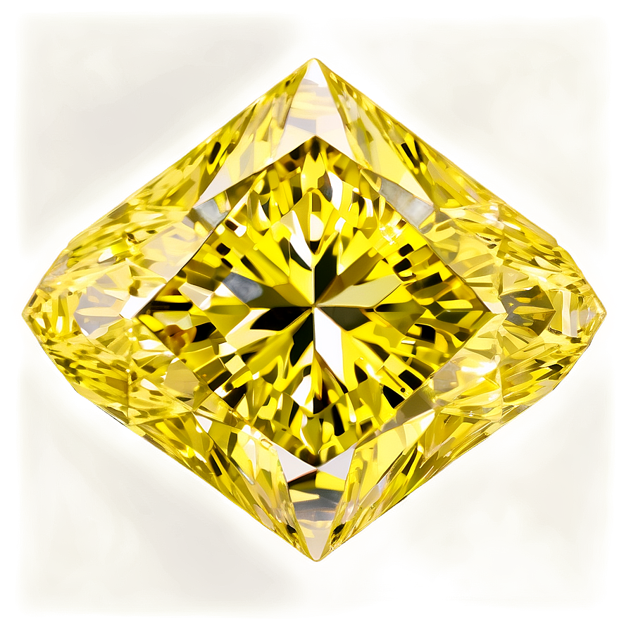 Yellow Diamond With Matte Finish Png Umb6