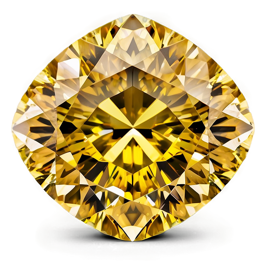 Yellow Diamond With Vintage Look Png Jpc4