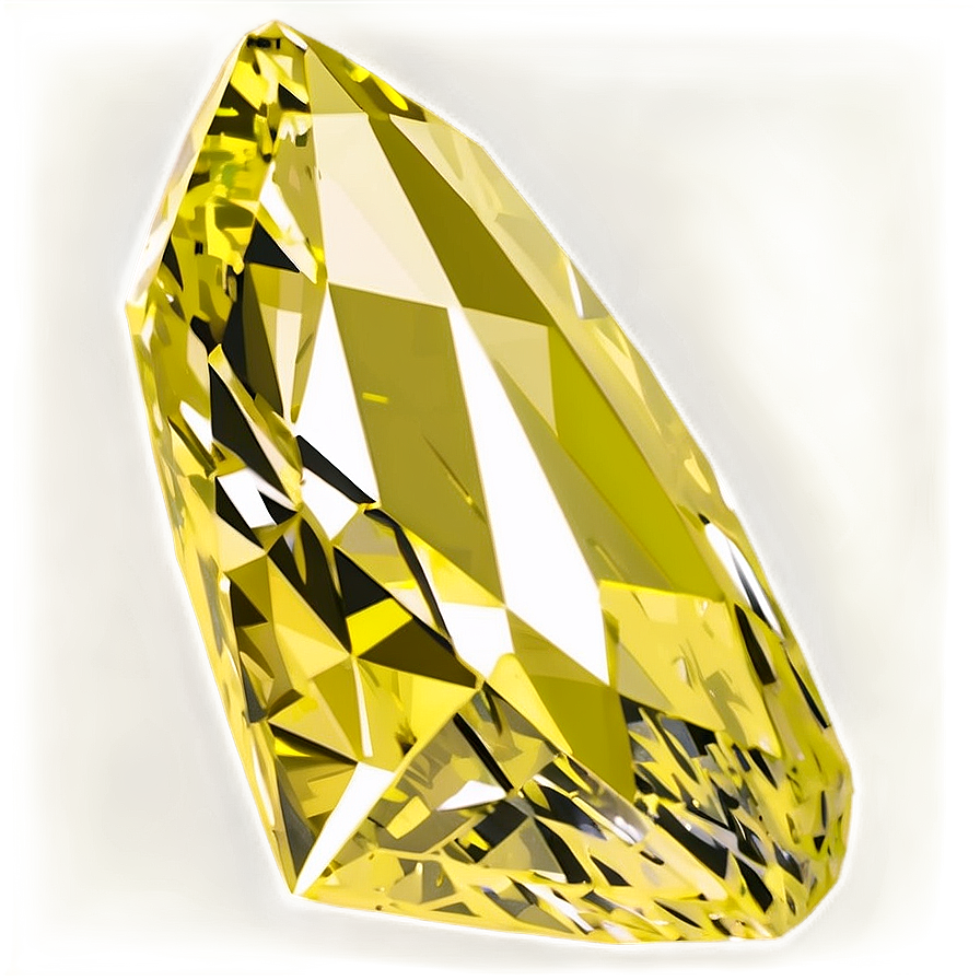 Yellow Diamond With Vintage Look Png Ndi