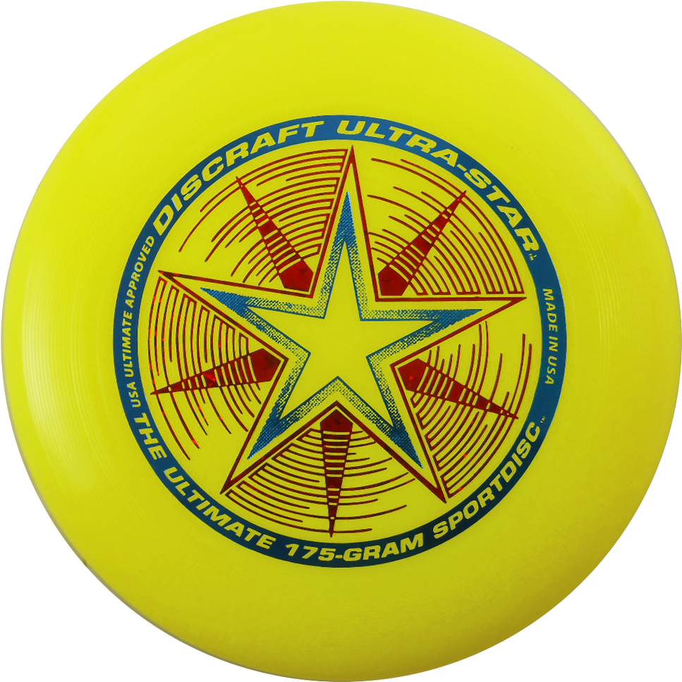 Yellow Discraft Ultimate Frisbee