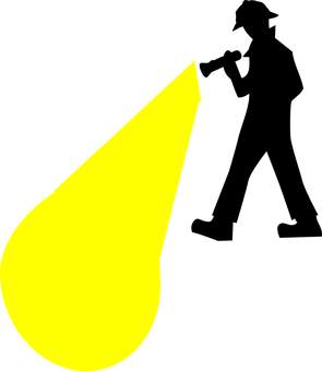 Yellow Drop Graphic Black Background