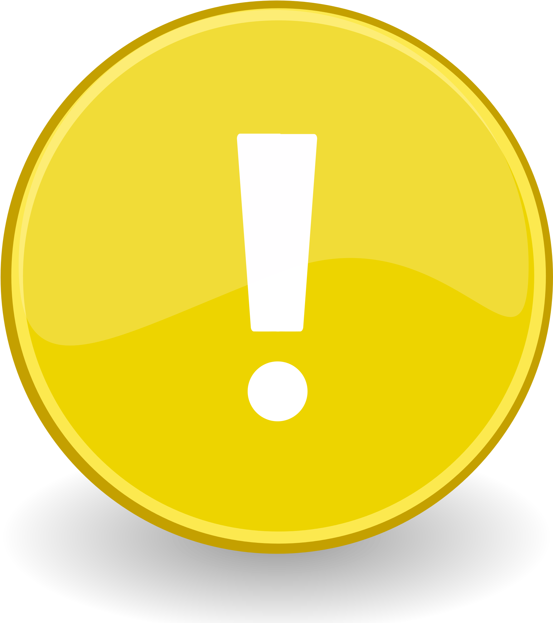 Yellow Exclamation Alert Icon