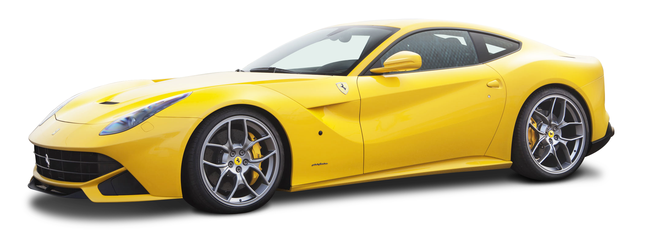 Yellow Ferrari Sports Car