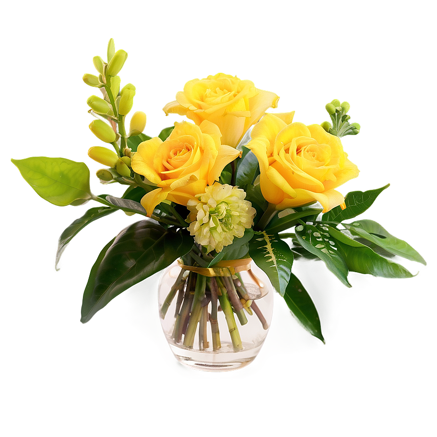 Yellow Flower Arrangement Png Lov