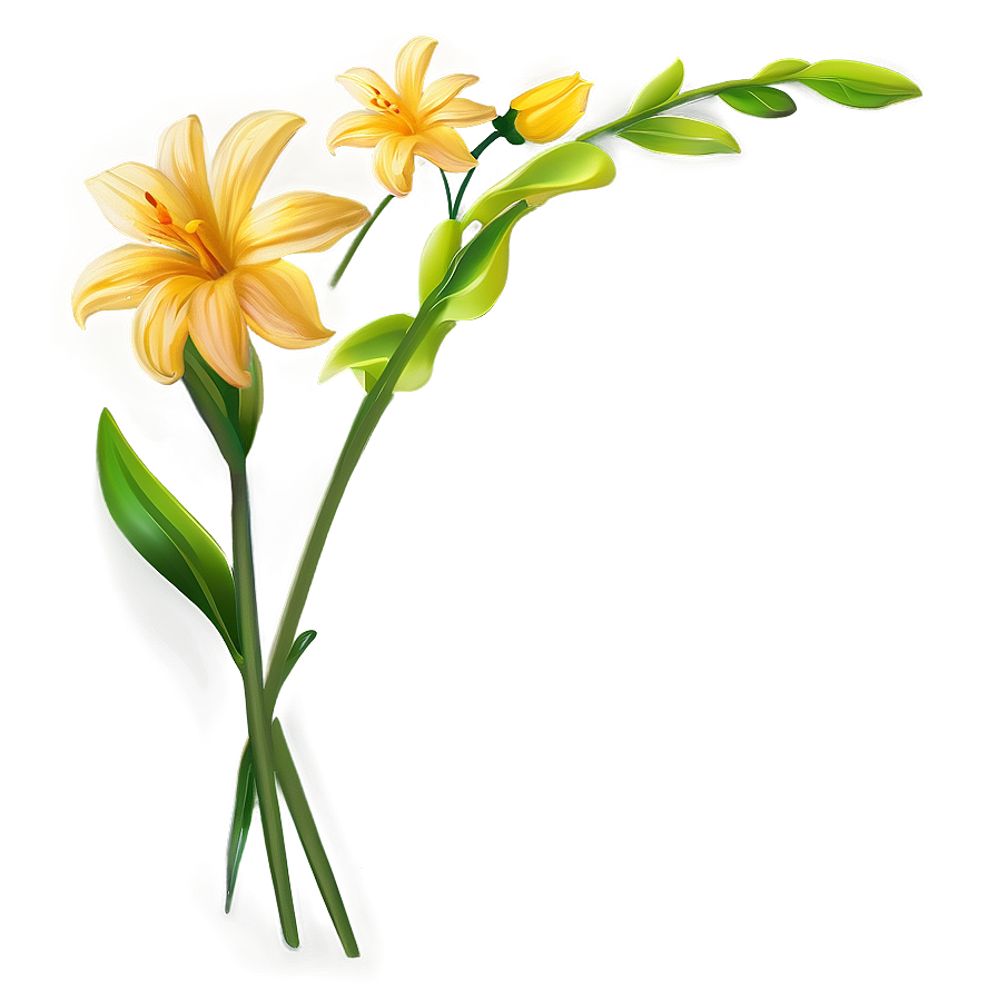 Yellow Flower Background Png 06122024