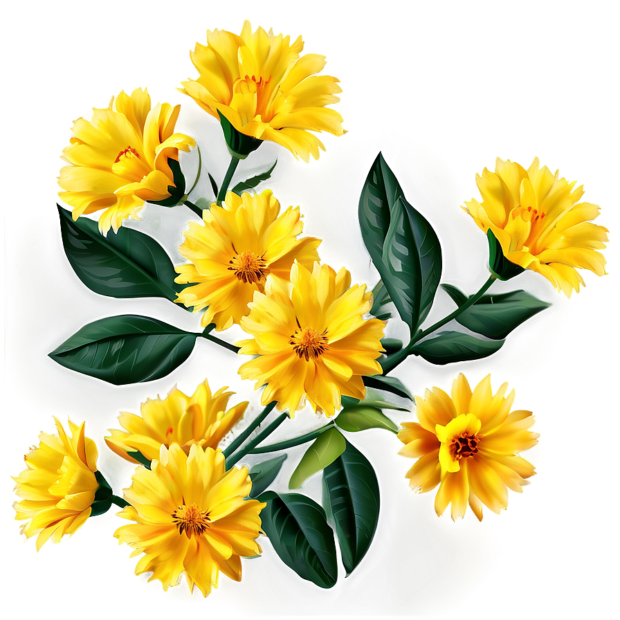 Yellow Flower Background Png 92