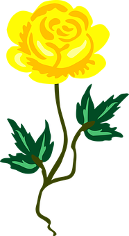 Yellow Flower Illustration