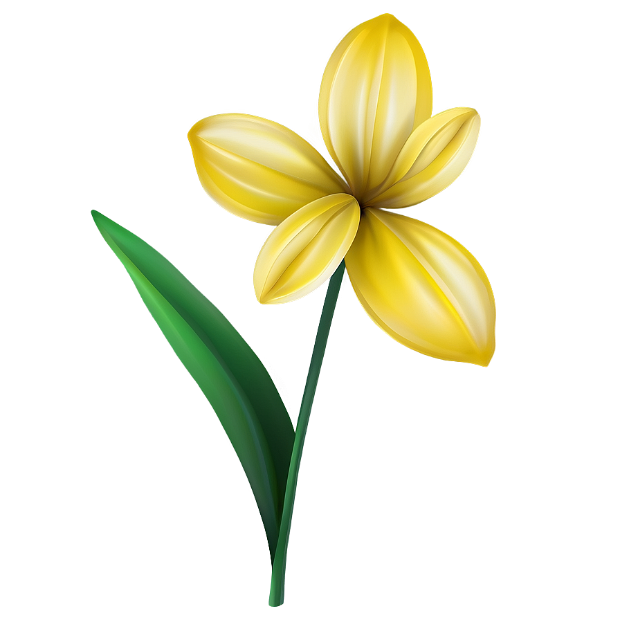 Yellow Flower Illustration Png 76