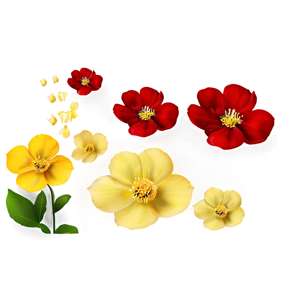 Yellow Flower Petals Png Snu94