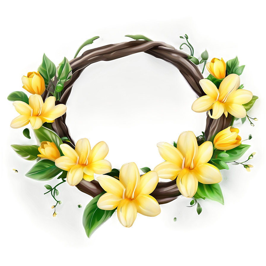 Yellow Flower Wreath Png Ibl