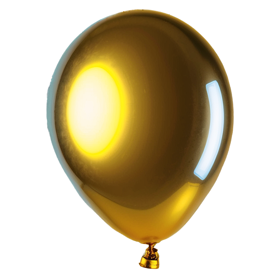 Yellow Foil Balloon Png 78