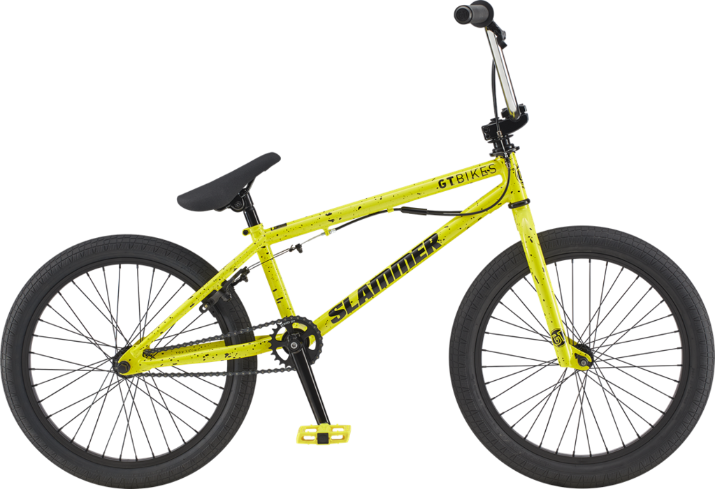 Yellow G T Slammer B M X Bike