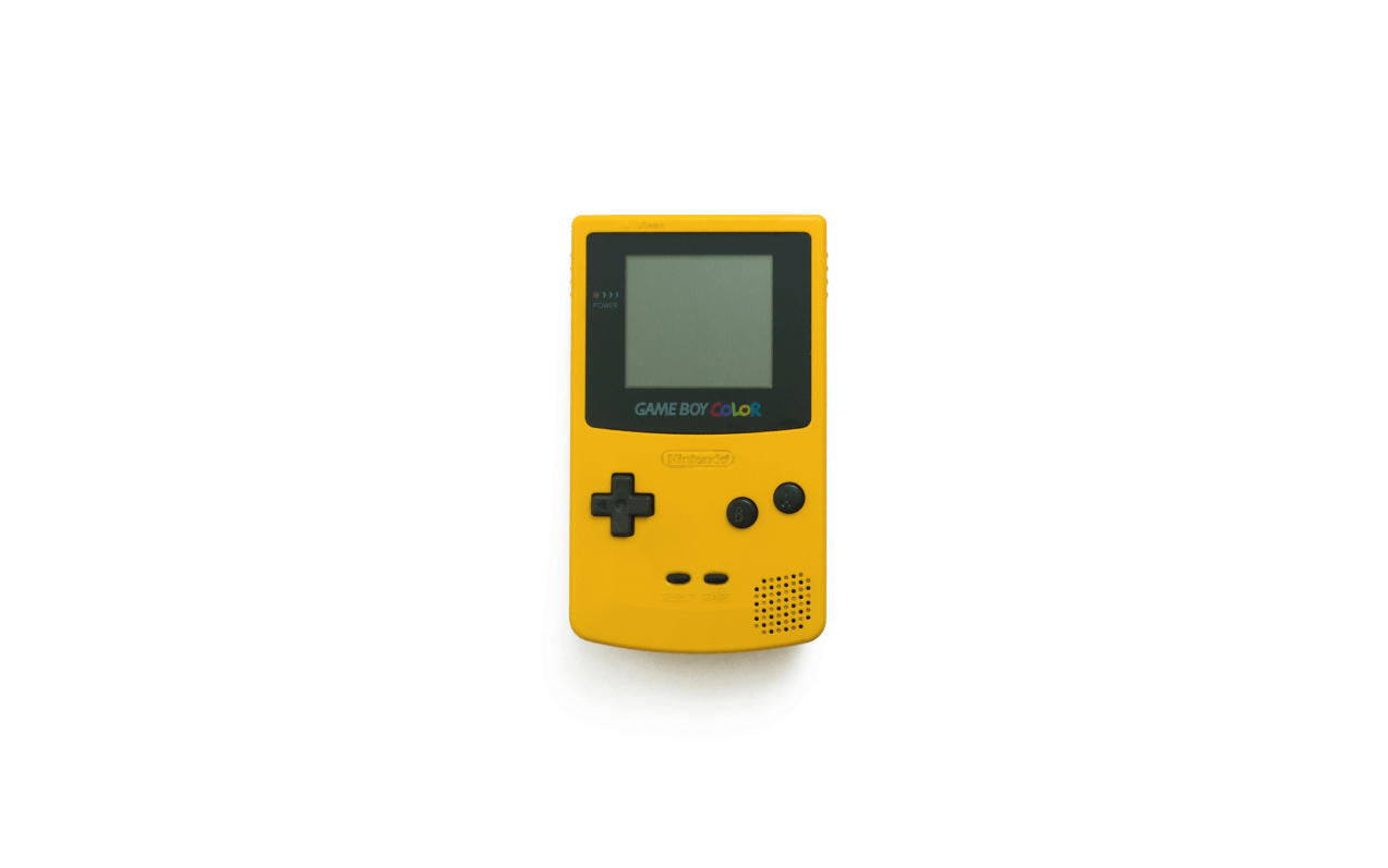 Yellow Game Boy Color Console