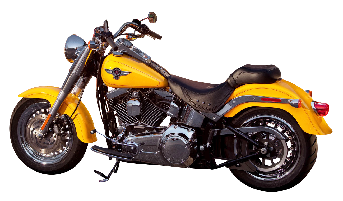 Yellow Harley Davidson Motorcycle