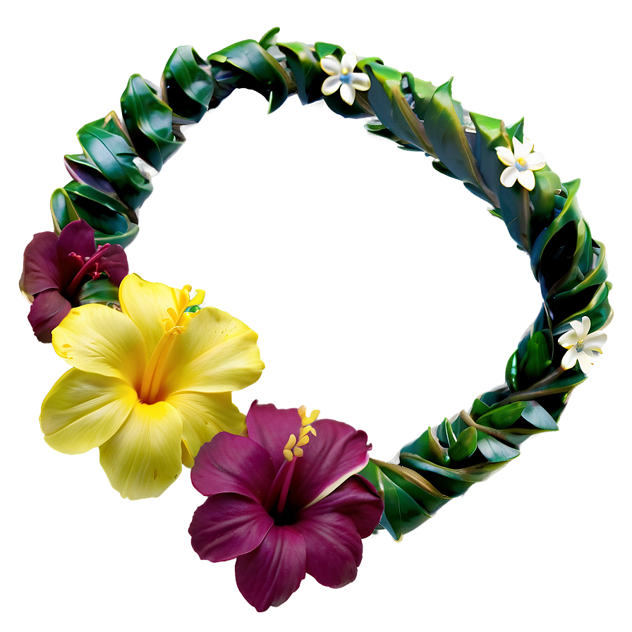 Yellow Hawaiian Lei Png 65