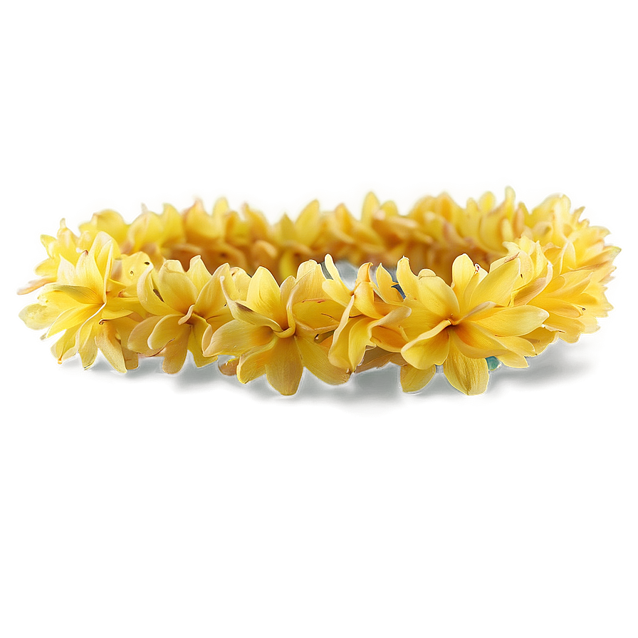 Yellow Hawaiian Lei Png Gln