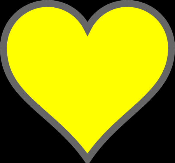 Yellow Heart Graphic