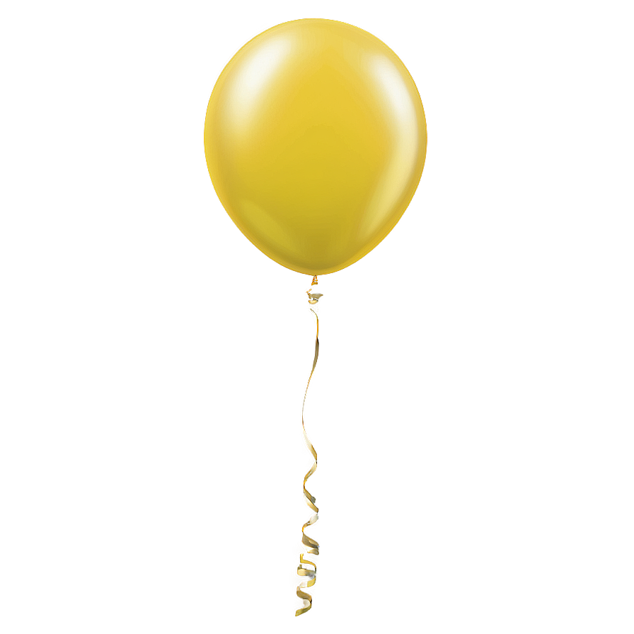 Yellow Helium Balloon Png Jma