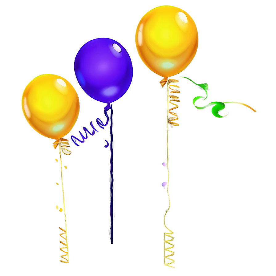 Yellow Helium Balloon Png Vgd35