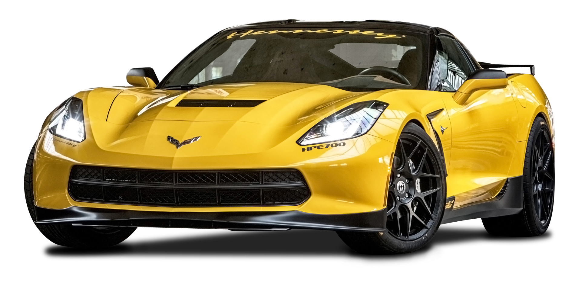 Yellow Hennessey Corvette H P E700