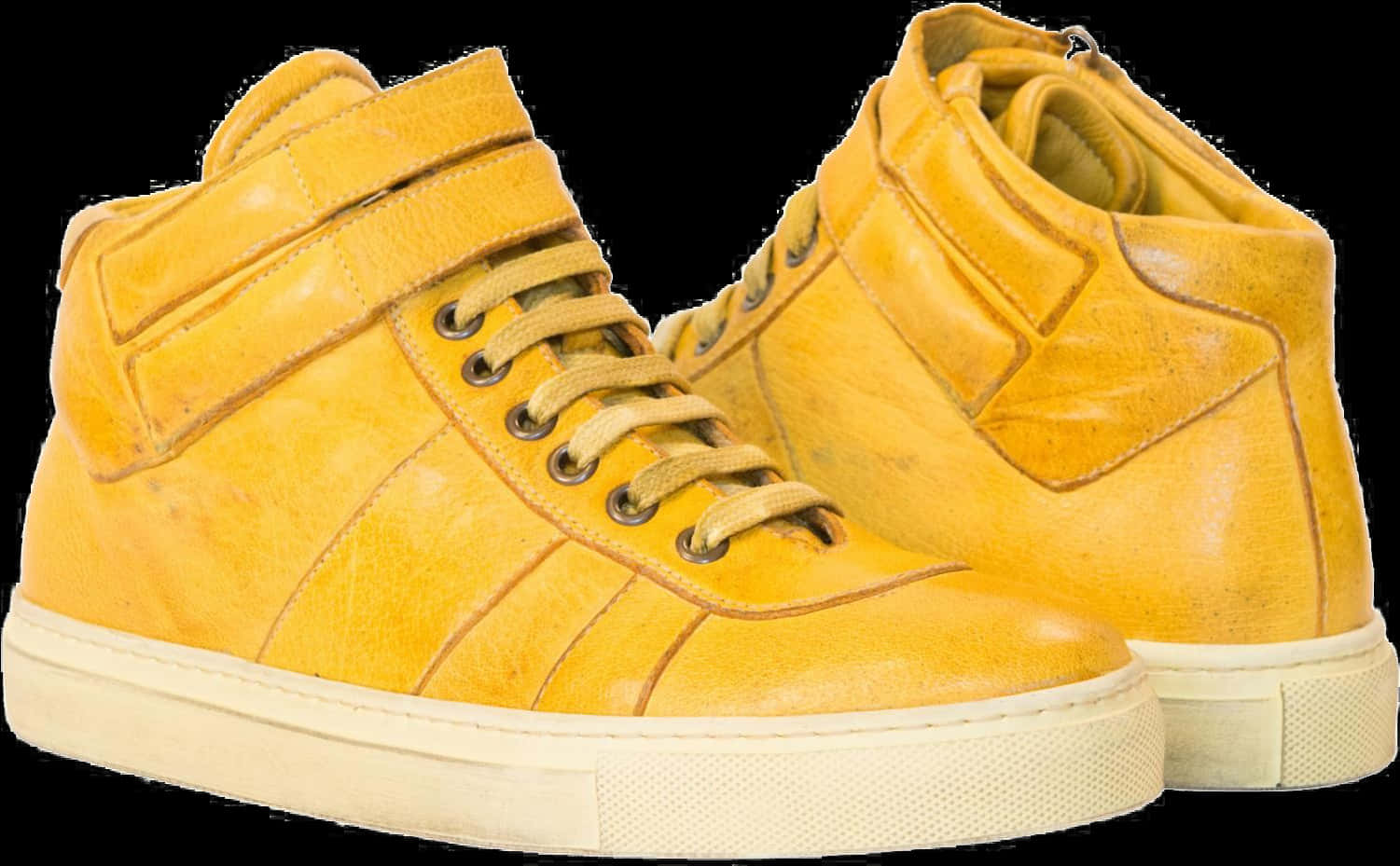 Yellow High Top Sneakers