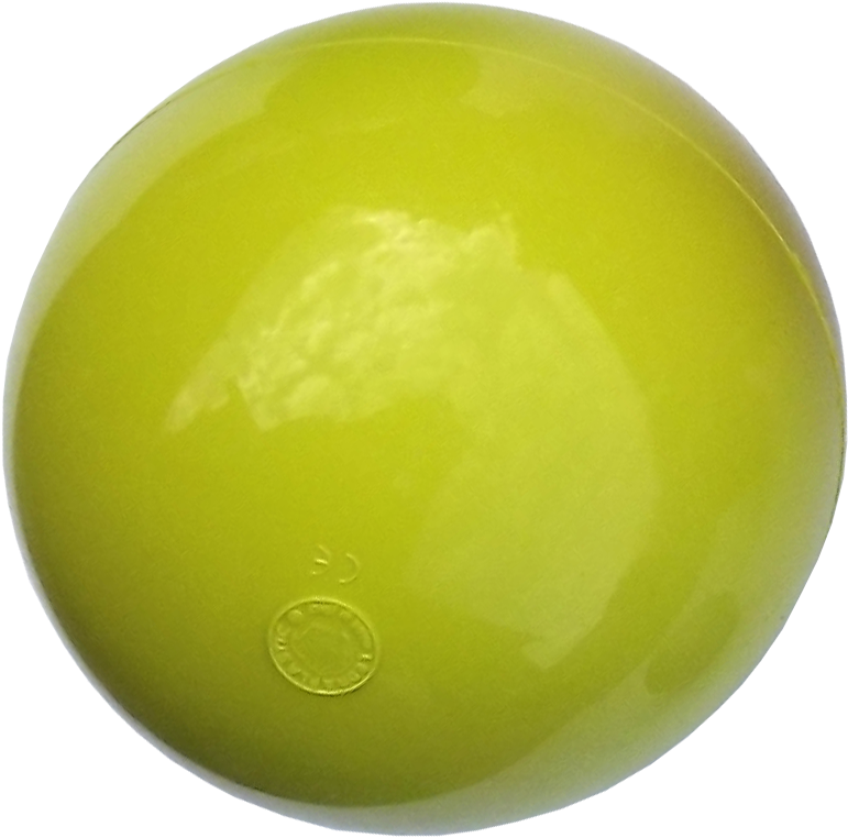 Yellow Jade Discwith Bubble