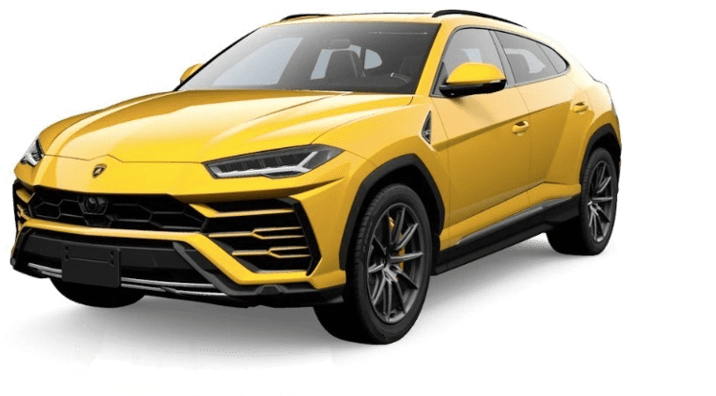 Yellow Lamborghini Urus S U V