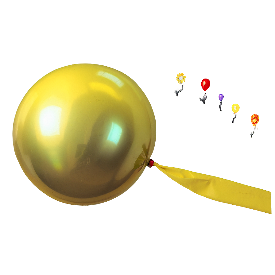 Yellow Latex Balloon Png Api