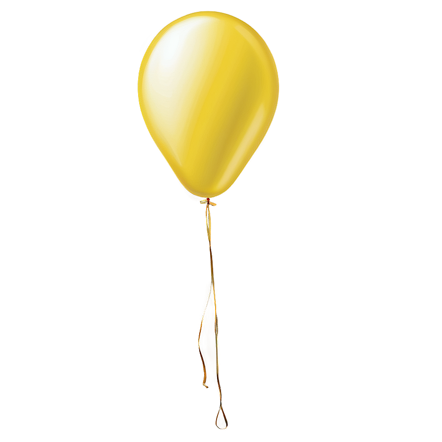 Yellow Latex Balloon Png Lsv