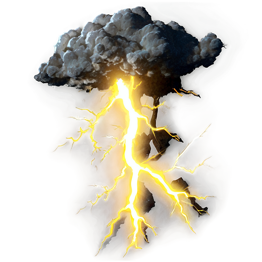 Yellow Lightning Blast Png 40