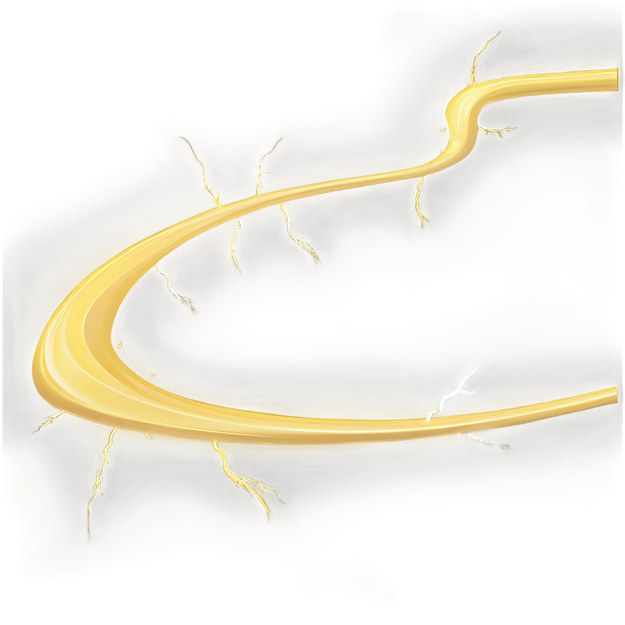 Yellow Lightning Swirl Png 2