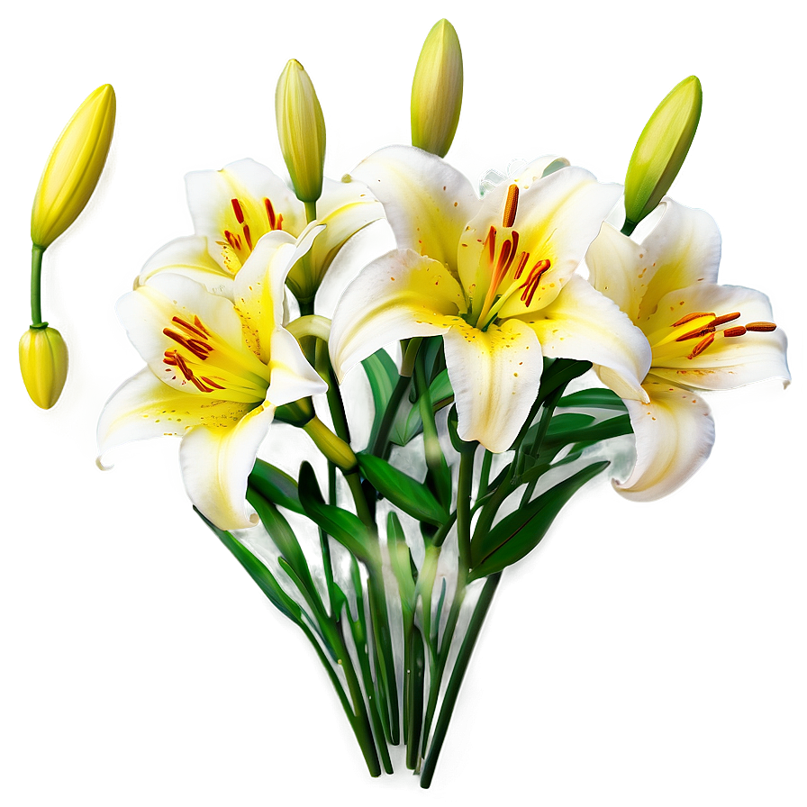 Yellow Lilies Png Raf