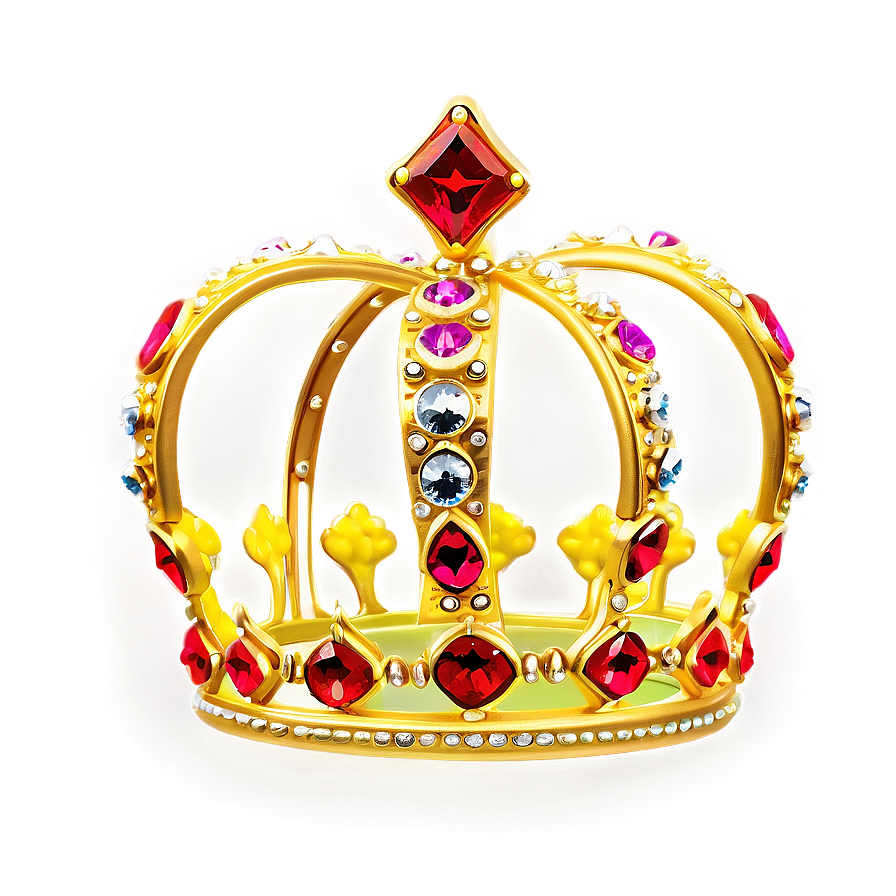 Yellow Neon Crown Png 06272024