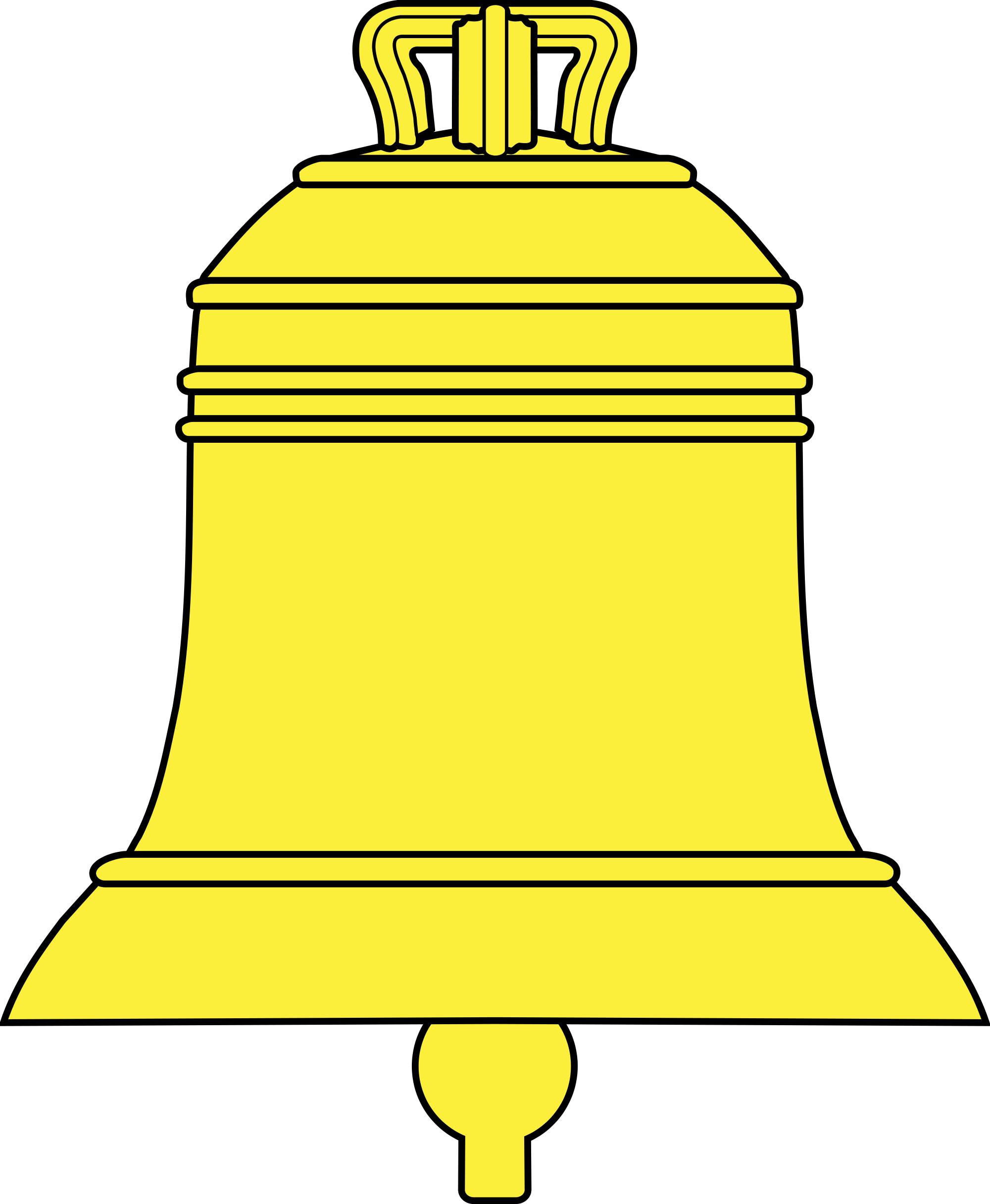 Yellow Notification Bell Icon