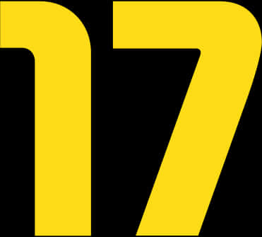 Yellow Number Seven Graphic