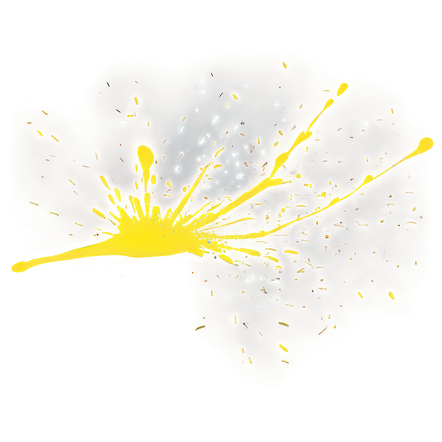 Yellow Paint Splatter Png Bcd30