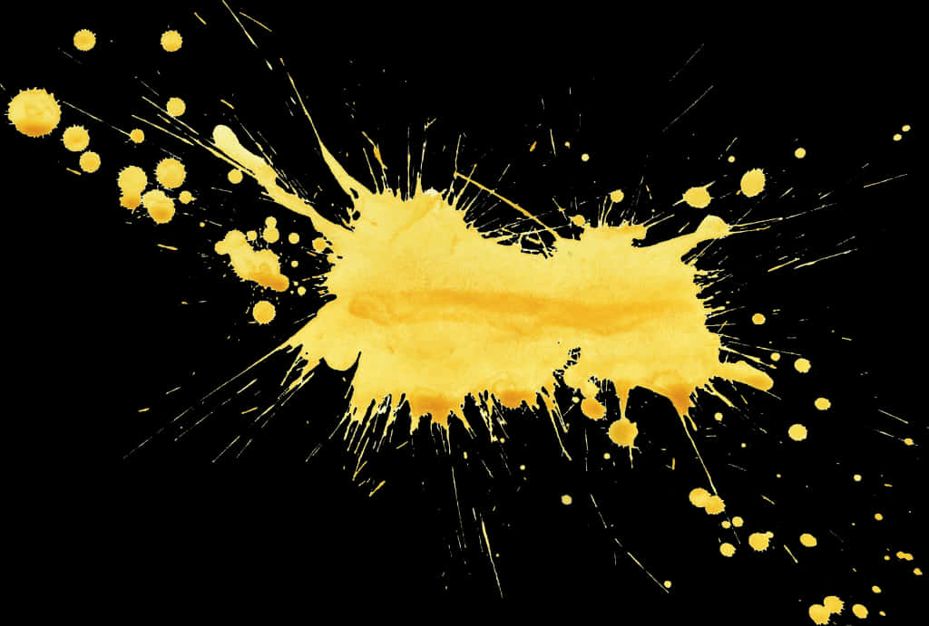 Yellow Paint Splatteron Black Background.jpg