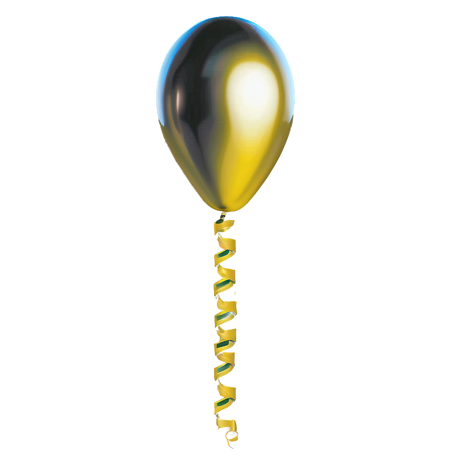 Yellow Party Balloon Png 06262024