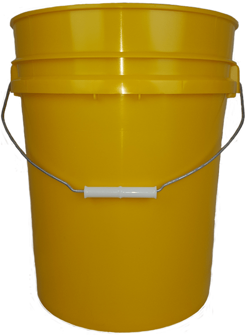 Yellow Plastic Bucketwith Handle